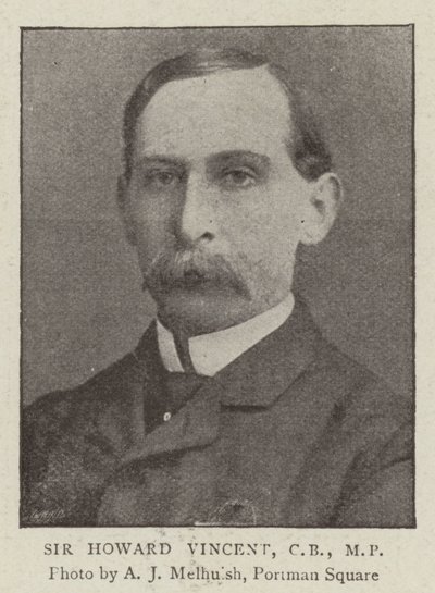 Sir Howard Vincent, CB, MP von English Photographer
