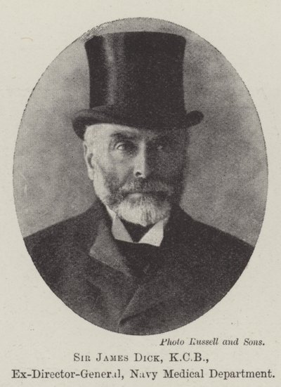 Sir James Dick, KCB, ehemaliger Generaldirektor der Navy Medical Department von English Photographer