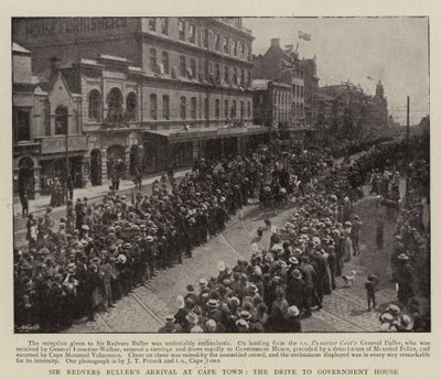 Sir Redvers Bullers Ankunft in Kapstadt, die Fahrt zum Regierungshaus von English Photographer