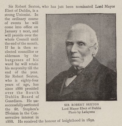 Sir Robert Sexton von English Photographer