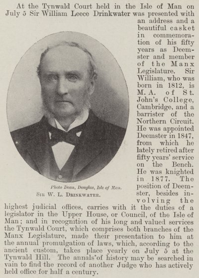 Sir W. L. Drinkwater von English Photographer