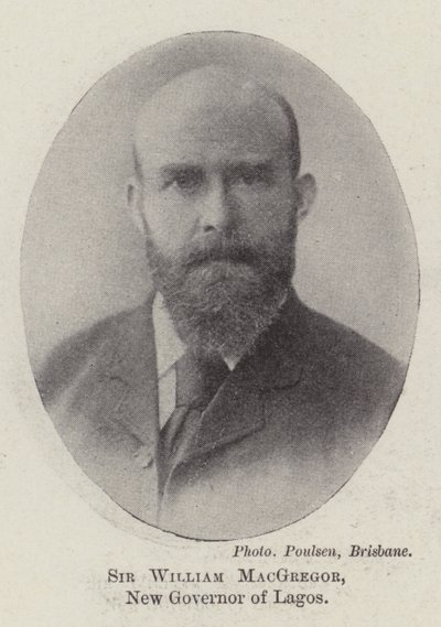Sir William MacGregor, neuer Gouverneur von Lagos von English Photographer
