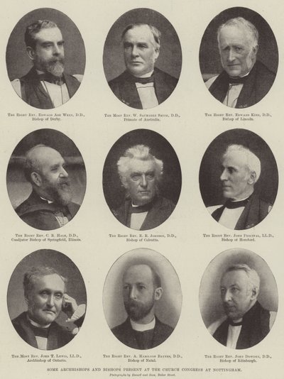 Einige Erzbischöfe und Bischöfe, die beim Kirchenkongress in Nottingham anwesend waren von English Photographer