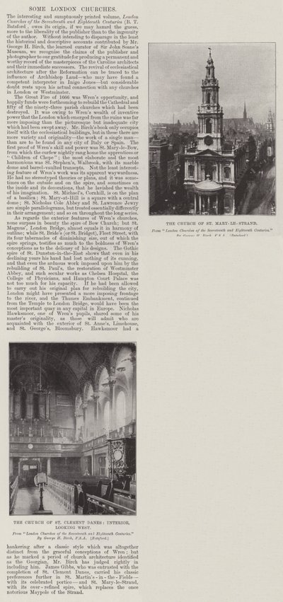 Einige Londoner Kirchen von English Photographer