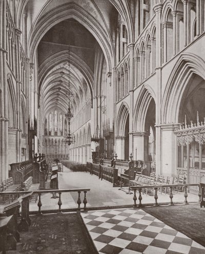 Southwark-Kathedrale, Chor und Schiff, Blick nach Westen von English Photographer