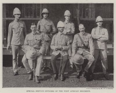 Sonderdienstoffiziere des Westafrikanischen Regiments von English Photographer