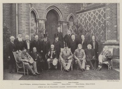 Rede Tag am Wellington College, angesehene Besucher von English Photographer