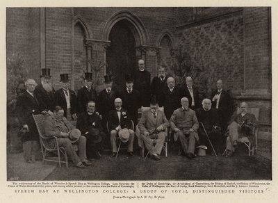 Rede Tag am Wellington College, eine Gruppe königlicher, angesehener Besucher von English Photographer
