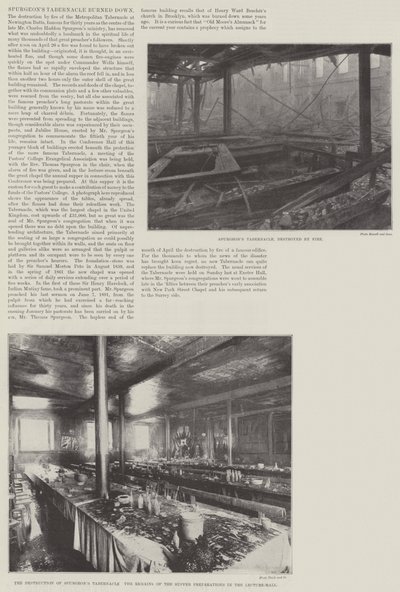 Spurgeons Tabernakel abgebrannt von English Photographer