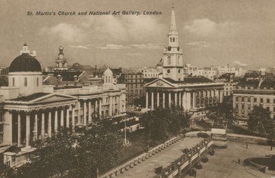 St Martins Kirche und Nationalgalerie, London von English Photographer