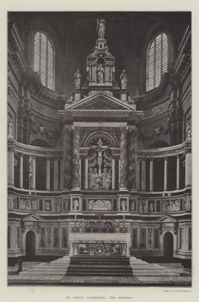 St. Pauls Kathedrale, das Reredos von English Photographer