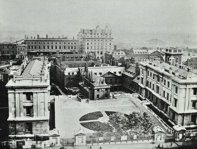 St Thomas Hospital: Erhöhte Ansicht der Außenansicht, 1862 von English Photographer