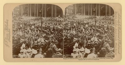 Stereografischer Druck des Diamantjubiläums von Königin Victoria von English Photographer