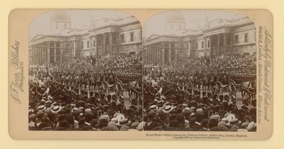Stereografischer Druck des Diamantjubiläums von Königin Victoria von English Photographer