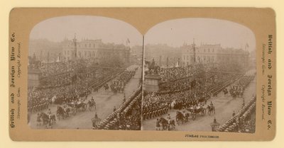 Stereografischer Druck des Diamantjubiläums von Königin Victoria von English Photographer