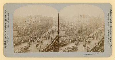 Stereografischer Druck des Diamantjubiläums von Königin Victoria von English Photographer