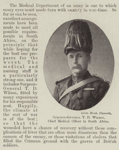 Chirurg-General T. D. Wilson, Chefarzt in Südafrika von English Photographer