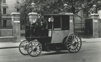 Elektrische Taxis, 1897-1900 von English Photographer