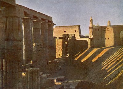 Tempel von Luxor von der Ostseite von English Photographer