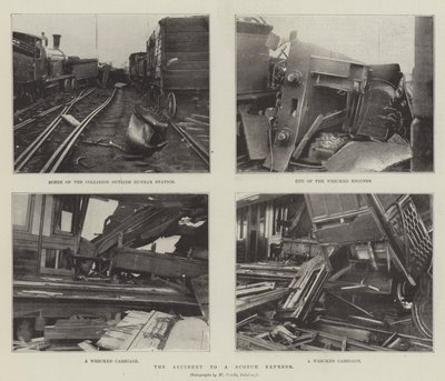 Der Unfall eines schottischen Expresszuges von English Photographer