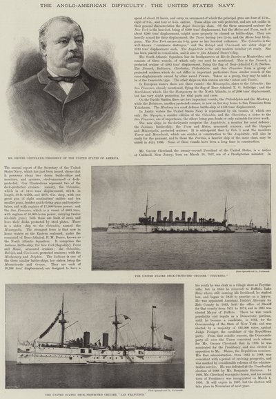 Die anglo-amerikanische Schwierigkeit, die Marine der Vereinigten Staaten von English Photographer