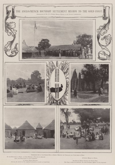 Die anglo-französische Grenzregelungsmission an die Goldküste von English Photographer