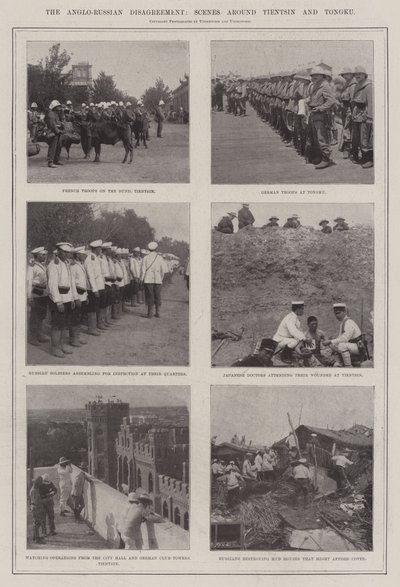 Der anglo-russische Konflikt, Szenen um Tientsin und Tongku von English Photographer