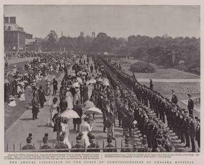 Die jährliche Inspektion des Corps der Kommissionäre im Chelsea Hospital von English Photographer