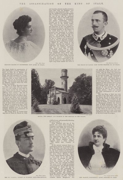 Die Ermordung des Königs von Italien von English Photographer