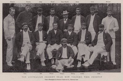 Das australische Cricket-Team, das derzeit dieses Land besucht von English Photographer