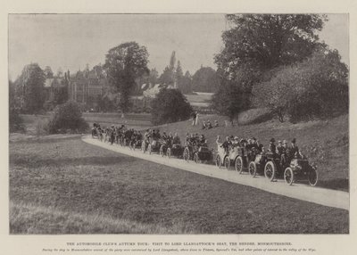 Herbsttour des Automobilclubs, Besuch des Anwesens von Lord Llangattock, The Hendre, Monmouthshire von English Photographer