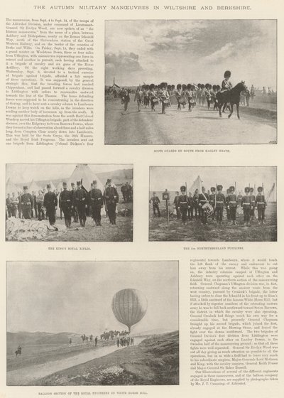 Die Herbstmanöver des Militärs in Wiltshire und Berkshire von English Photographer
