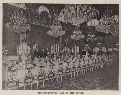 Der Bankettsaal im Élysée von English Photographer