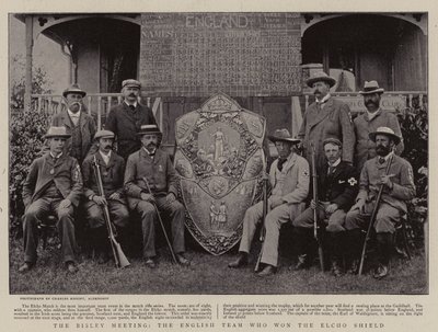 Das Bisley-Treffen, das englische Team, das den Elcho-Schild gewann von English Photographer