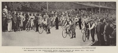 Der Bruch des 24-Stunden-Radfahrrekords in Herne Hill, der Start von English Photographer