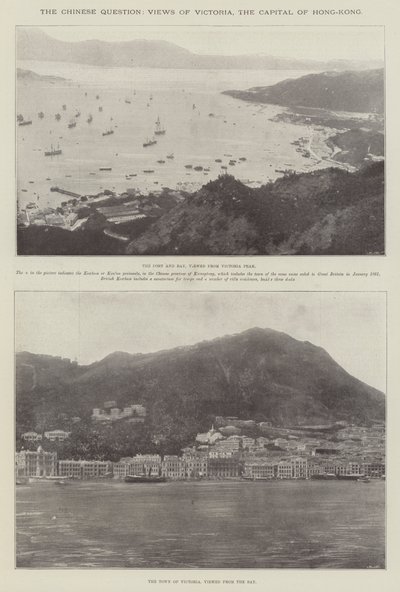 Die chinesische Frage, Ansichten von Victoria, der Hauptstadt von Hongkong von English Photographer