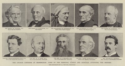 Der Kirchenkongress in Birmingham, einige der wichtigsten Geistlichen und Beamten, die an der Versammlung teilnehmen von English Photographer