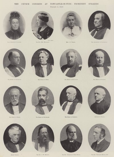Der Kirchenkongress in Newcastle-on-Tyne, prominente Redner von English Photographer