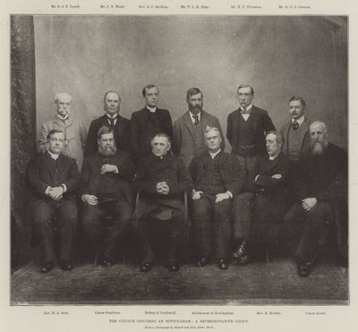 Der Kirchenkongress in Nottingham, eine repräsentative Gruppe von English Photographer