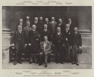 Das Kolonialamt und seine Jubiläumsgäste von English Photographer