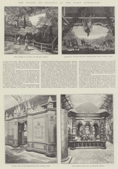 Die Kolonie Victoria auf der Pariser Ausstellung von English Photographer