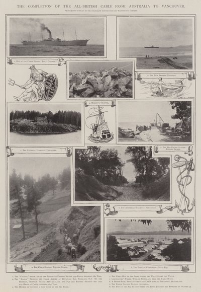 Die Fertigstellung des rein britischen Kabels von Australien nach Vancouver von English Photographer