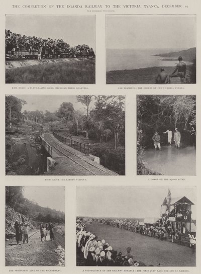 Die Fertigstellung der Uganda-Eisenbahn zum Victoria Nyanza, 19. Dezember von English Photographer