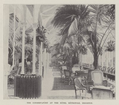 Das Konservatorium im Hotel Metropole, Brighton von English Photographer