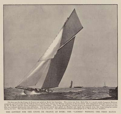 Der Wettbewerb um die Coupe de France in Ryde, die Laurea gewinnt das erste Match von English Photographer