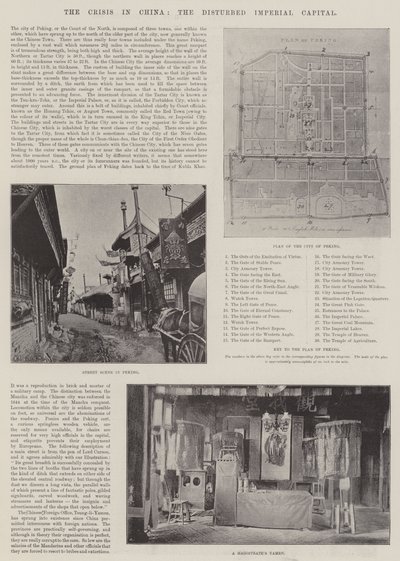 Die Krise in China, die beunruhigte kaiserliche Hauptstadt von English Photographer