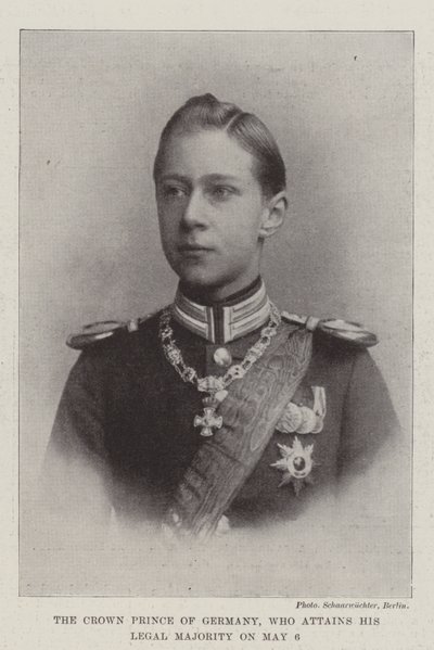 Der Kronprinz von Deutschland, der am 6. Mai seine Volljährigkeit erreicht von English Photographer