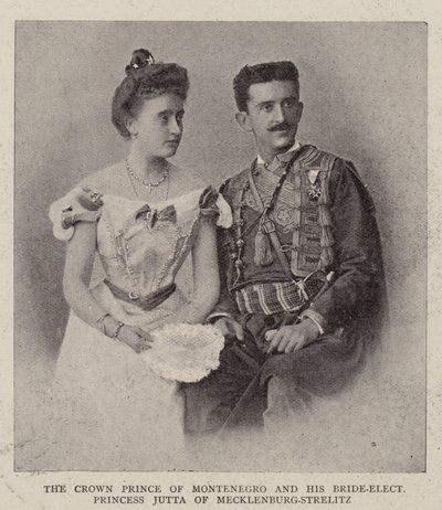 Der Kronprinz von Montenegro und seine Braut Prinzessin Jutta von Mecklenburg-Strelitz von English Photographer