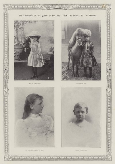 Die Krönung der Königin von Holland, von der Wiege bis zum Thron von English Photographer