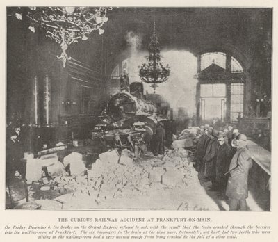 Der merkwürdige Eisenbahnunfall in Frankfurt am Main von English Photographer